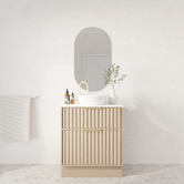 Marquis Salamander 750mm Freestanding Single Vanity with Solid Surface Countertop
