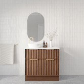 Marquis Salamander 900mm Freestanding Single Vanity with Solid Surface Countertop