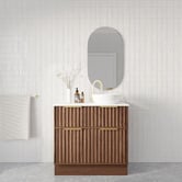Marquis Salamander 900mm Freestanding Single Vanity with Solid Surface Countertop
