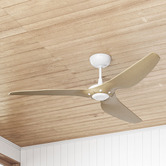Big Ass Fans 152cm Caramel Bamboo Haiku Universal Mount DC Ceiling Fan