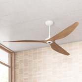 Big Ass Fans 213cm Caramel Bamboo Haiku Universal Mount DC Ceiling Fan