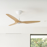 Big Ass Fans 152cm Caramel Bamboo Haiku Universal Mount DC Ceiling Fan