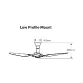 Big Ass Fans Haiku 152cm DC White Low Profile Smart Ceiling Fan with Remote Control