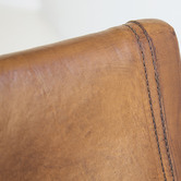 Lila Interiors Tan Oceanic Leather Sling Armchair
