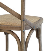 Lila Interiors Desma Crossback Rattan Dining Chair