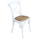 Lila Interiors Desma Crossback Rattan Dining Chair