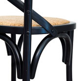 Lila Interiors Desma Crossback Rattan Dining Chair