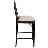 Lila Interiors 65cm Chippendale Counter Stool