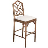 Lila Interiors 65cm Chippendale Counter Stool