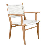Lila Interiors Zen Teak Wood Outdoor Dining Armchair