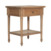 Lila Interiors Weathered Oak Hamilton 57cm Bedside Table