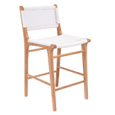 Lila Interiors 65cm Zen Teak Wood Outdoor Counter Stool