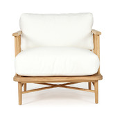 Lila Interiors White &amp; Natural Ocea Armchair