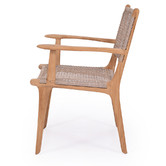 Lila Interiors Zen Teak Wood Outdoor Dining Armchair