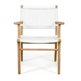 Lila Interiors Zen Teak Wood Outdoor Dining Armchair