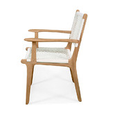 Lila Interiors Zen Teak Wood Outdoor Dining Armchair