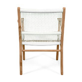 Lila Interiors Zen Teak Wood Outdoor Dining Armchair