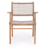 Lila Interiors Zen Teak Wood Outdoor Dining Armchair