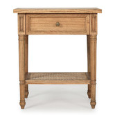 Lila Interiors Weathered Oak Hamilton 57cm Bedside Table