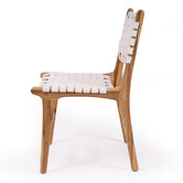 Lila Interiors Pasadena Woven Leather Dining Side Chair