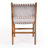 Lila Interiors Pasadena Woven Leather Dining Side Chair