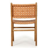 Lila Interiors Pasadena Woven Leather Dining Side Chair