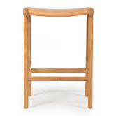 Lila Interiors 65cm Pasadena Flat Leather Saddle Stool