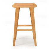 Lila Interiors 65cm Pasadena Flat Leather Saddle Stool