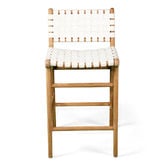 Lila Interiors 65cm Pasadena Woven Leather Counter Stool