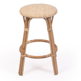 Lila Interiors 66cm Natural Sorrento Rattan Counter Stool