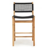 Lila Interiors 65cm Zen Teak Wood Outdoor Counter Stool
