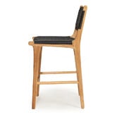 Lila Interiors 65cm Zen Teak Wood Outdoor Counter Stool