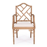 Lila Interiors Weathered Oak Chippendale Dining Chair