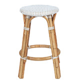 Lila Interiors 66cm Sorrento Dotted Backless Barstool