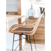 ZZZtime Mattresses 66cm Odessa Rattan Barstools