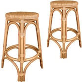 ZZZtime Mattresses 66cm Nyang Rattan Counter Stools