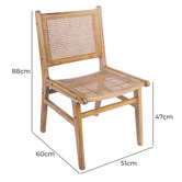 ZZZtime Mattresses Seraphina Teak Wood Dining Chair