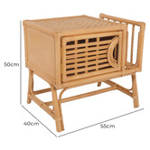 ZZZtime Mattresses Merlin Rattan Bedside Table