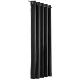 Odyssey Fabrics Alyssa Black Blockout Eyelet Curtains