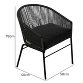 Chiswick Living 2 Seater Velarion Outdoor Lounge Set