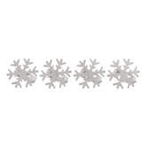 Chiswick Living Silver Carol Snowflake Napkin Rings