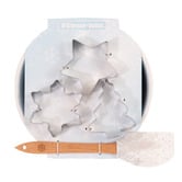 Chiswick Living 5 Piece Carol Tree Cookie Cutter &amp; Mix Bowl Set