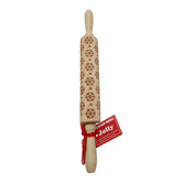 Chiswick Living Carol Snowflake Embossed Rolling Pin