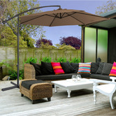 Chiswick Living 3m Latte Sawyer Cantilever Umbrella