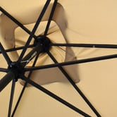 Chiswick Living 3m Beige Ari Market Umbrella With LED Lights