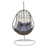 Chiswick Living Arcon Curved PE Rattan Outdoor Hanging Egg Chair