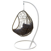 Chiswick Living Arcon Curved PE Rattan Outdoor Hanging Egg Chair