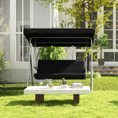Chiswick Living 3 Seater Anton Outdoor Canopy Swing Chair