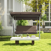 Chiswick Living 3 Seater Anton Outdoor Canopy Swing Chair