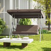 Chiswick Living 3 Seater Anton Outdoor Canopy Swing Chair